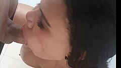 matheus castro and pamela santos sneak backstage for passionate blowjob and sucking