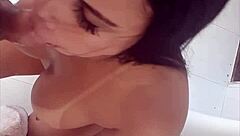 matheus castro and pamela santos sneak backstage for passionate blowjob and sucking