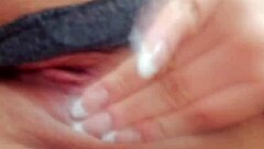 Excited bitch gets wet masturbating for boy