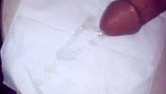 Shaved Dick Masturbates in Bathroom with Hairless Cock