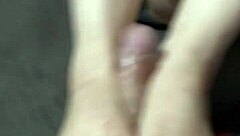 Footjob So Good He Cums On Her Feet?