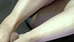 Footjob So Good He Cums On Her Feet?