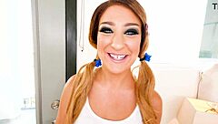 kiarra kay's first huge cock blowjob scene