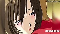Uninhibited anime sex in the shower with busty protagonist