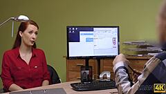 loan4k hypnotic tits interview at office