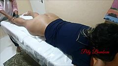 latina screams during first vaginal hair removal session