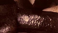 Vintage Interracial Blowjob in Antique Setting