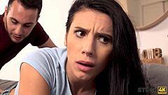 Stuck4k Friend Is Happy To See The Help Girl Not Being Able To Move