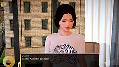 My new family episode 495 with small tits in game