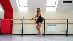 Elza Nagyi Strips for Naked Gymnastics in Her Second Wild Act Today.