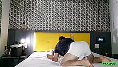 Teen latina amateur sucks pussy then cums while riding cock in pov