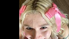 emma rosie gives hot blowjob hookup with cumshot facial?