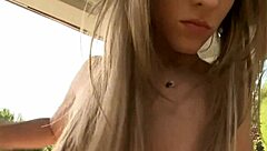 angel blue takes a load on her feet, what a sight!