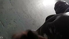 Moo Dawg Runs Loose In The Shower Bathing