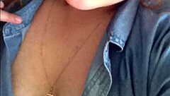 Sexy blonde teen with small tits explores her body