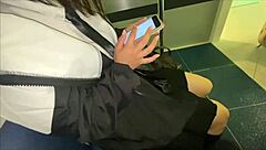 japanese couple excited in love hotel