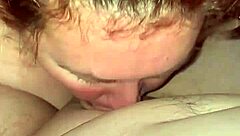 Thick woman gives oral pleasure