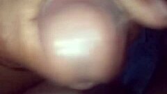African American man ejaculates a large amount on my stomach