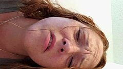 bathroom quickie with wife, big tits teasing