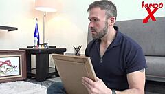 the art student feels deep passion fucking the teacher hard, cumming in her mouth