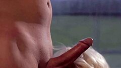 Blonde Honey Sucks Big Cock For Facial Swallow.