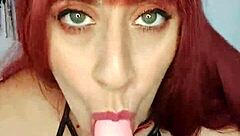 POV beautiful long hair lingerie underwear game close up natural tits