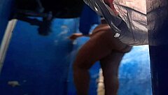 Latina milf masturbates in shower