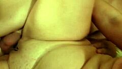 Milf pornstar enjoys cum on her big tits in hardcore scene.