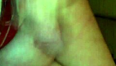 mature woman gives huge handjob to big tits guy