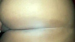 Big booty of tinder girl bouncing on fat ass