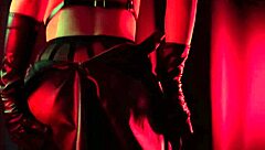 Succubus sucks muscular guy's monster cock deeply