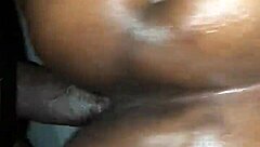 Big Ass BBW Ebony Babe Oiled Up for Wild Action?