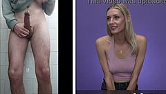 Emily Jade Rates My Cumshot She Reacts To Jerking Off Solo Masturbation Reality