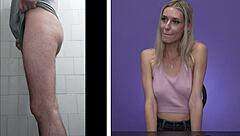 Emily Jade Rates My Cumshot She Reacts To Jerking Off Solo Masturbation Reality