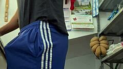 young mexican masturbates in grocery store