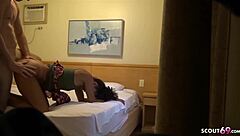 African threesome with hidden camera in Berlin