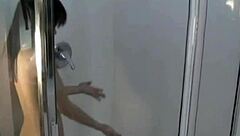 Japanese Babe Fingers Pussy In Shower