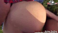 Deutsche Super Schlanke Schülerin Teen 18+ Beim Ersten Outdoor Usertreffen Pov Mit Kleinen Titten