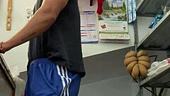 young mexican masturbates in grocery store