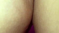 closeup rear view panties massage session