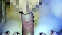 Babe With Huge Tits Gives Amazing Handjob