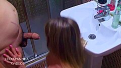 i suck and fuck my boss's cock in the bathroom 😈