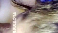 Babe With Huge Tits Gives Amazing Handjob