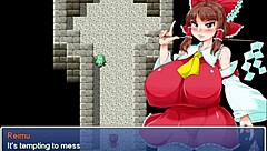 Reimu brainwashed into prostitute with monster cock creampie