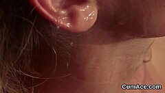 Spicy Beauty Eats Sperm In Bukkake