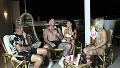 Create amateur porn featuring non-consensual sex and group activities with a mix of amateur and professional performers