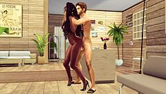 Lost hotel adventure in Sims 4 with humorous elements and voiceovers