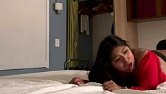 A horny Latina teen wants a quick orgasm before going home