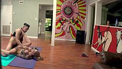 Karma gets tied up for massage!