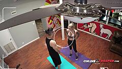 Karma gets tied up for massage!